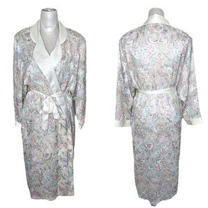 NWT Vintage Victoria’s Secret Gold Label Sheer Floral Paisley Long Robe Medium
